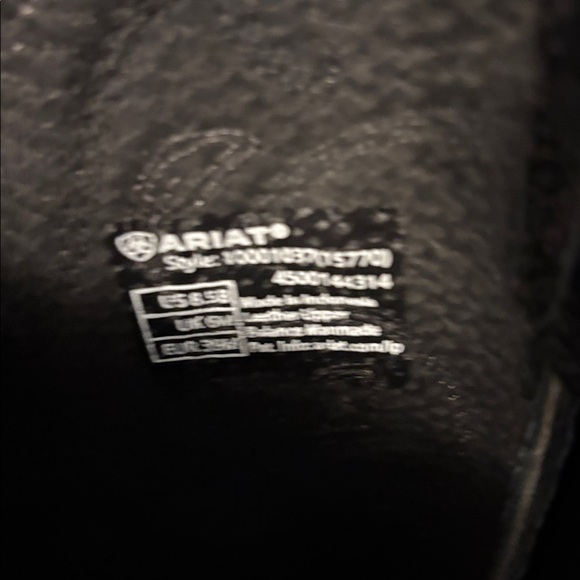 Ariat Black Floral Heeled Boots - Picture 2 of 5